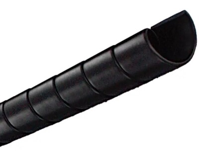 EL.669836.1.25/20 1-1/4" OD (1.10" ID) UV RATED BLACK SPIRAL WRAP BUNDLE RANGE (1.125" TO 1.375") 20FT PACK